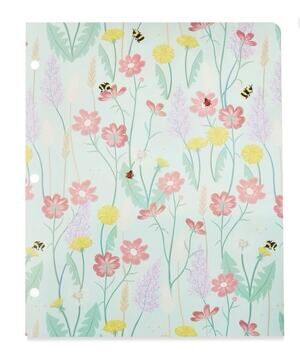 Lot of 17 Pen+Gear Plastic 2-Pocket Folders Save The Bees Floral New